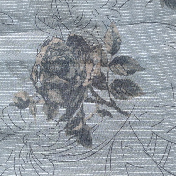 Natural Reflections Chambray Floral Shirt 3X - Picture 6 of 9